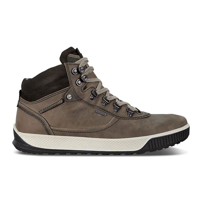 Ecco Boots Outlet - Ecco Byway Tred Mens Sneaker Boots Grey